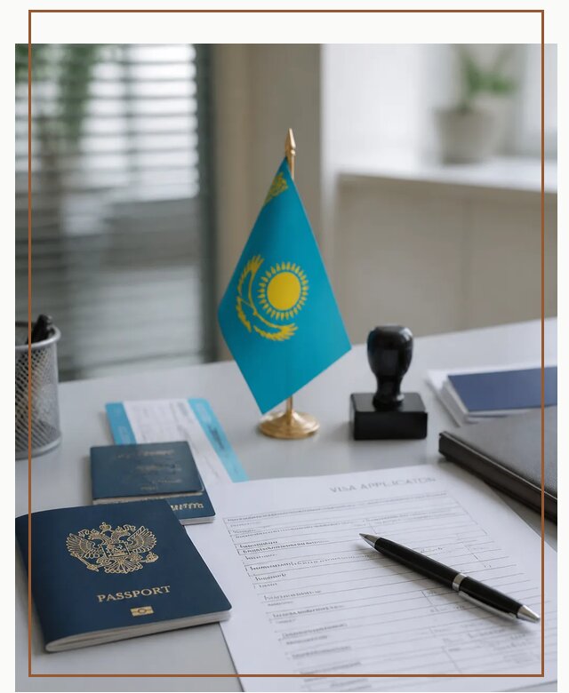 Оформление визы в Казахстан для поездки и работы в Белебее